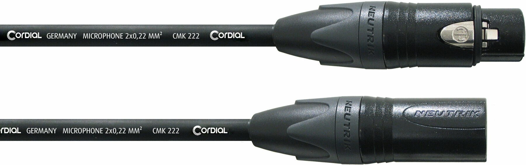 Cablu complet pentru microfoane Cordial CPM 10 FM Negru 10 m
