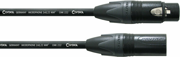 Cablu complet pentru microfoane Cordial CPM 10 FM Negru 10 m - 1