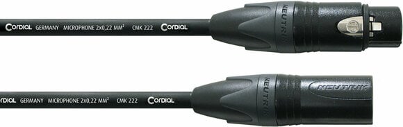 Cavo Completo Microfoni Cordial CPM 5 FM Nero 5 m - 1