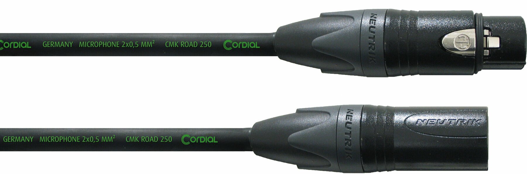 Mikrofónový kábel Cordial CRM 10 FM BK Čierna 10 m