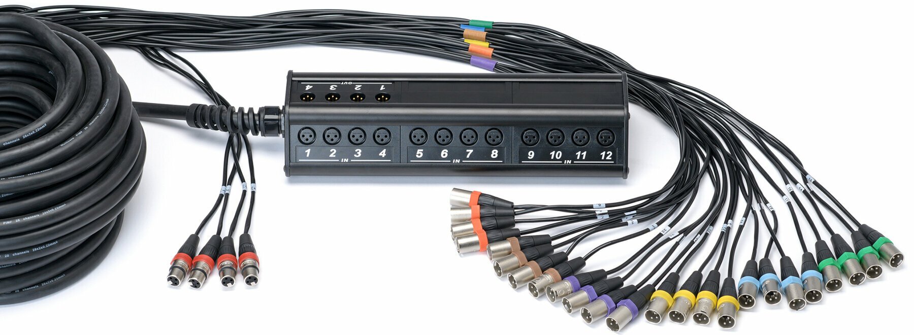 Cablu complet multicolor Cordial CYB 24-4 C 30 m