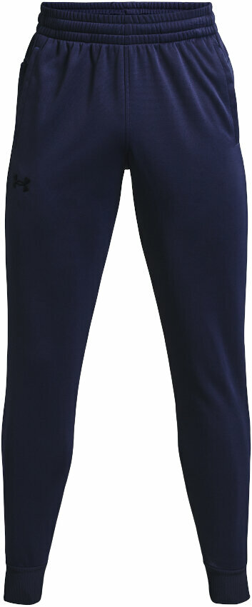 Fitness nohavice Under Armour Men's Armour Fleece Joggers Midnight Navy/Black M Fitness nohavice