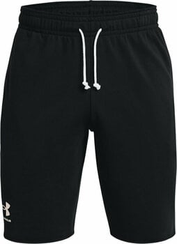 Fitness Trousers Under Armour Men's UA Rival Terry Shorts Black/Onyx White M Fitness Trousers - 1