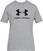 Fitness tričko Under Armour Men's UA Sportstyle Logo Short Sleeve Steel Light Heather/Black S Fitness tričko