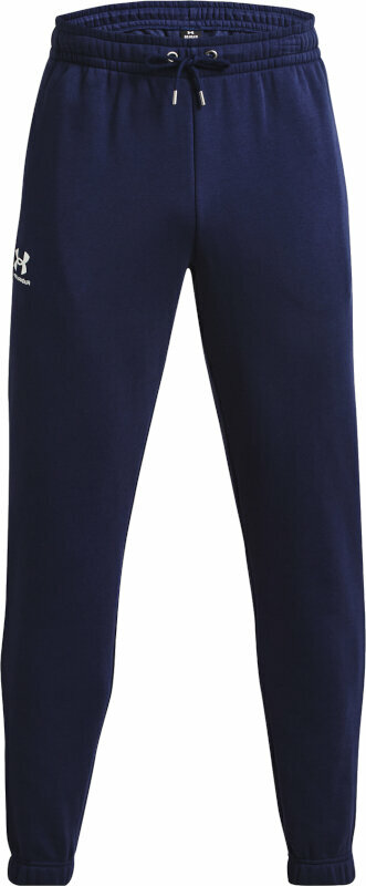 Fitness Trousers Under Armour Men's UA Essential Fleece Joggers Midnight Navy/White 2XL Fitness Trousers