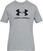 Fitness koszulka Under Armour Men's UA Sportstyle Logo Short Sleeve Steel Light Heather/Black M Fitness koszulka