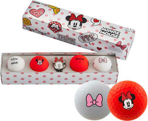 Golfové lopty Volvik Vivid Disney Characters 4 Pack Myška Minnie Golfové lopty