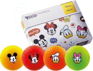 Golfové lopty Volvik Vivid Disney 12 Pack Mickey and Friends Golfové lopty
