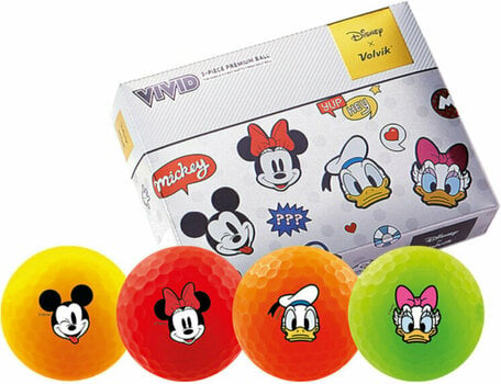 Piłka golfowa Volvik Vivid Disney 12 Pack Golf Balls Mickey and Friends - 1