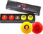 Golfový míček Volvik Vivid Marvel 2.0 4 Pack Golf Balls Iron Man Plus Ball Marker Red/Yellow