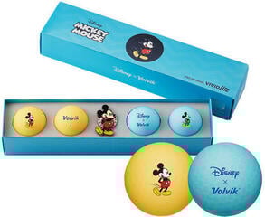 Golfové lopty Volvik Vivid Lite Disney Characters 4 Pack Mickey Mouse Golfové lopty