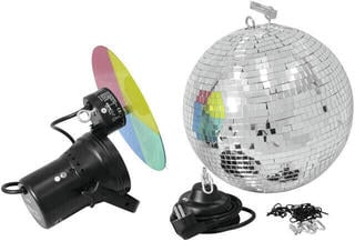 Огледална сфера Eurolite Mirrorball Set 30 cm Огледална сфера