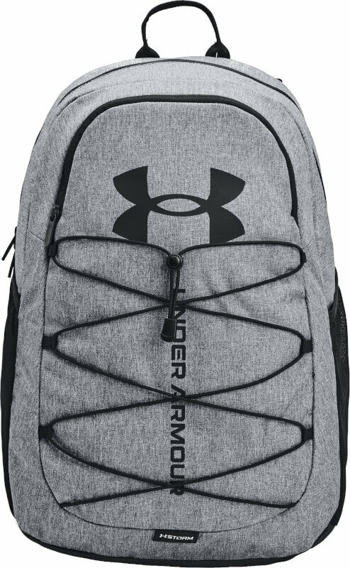 Mochila/saco de estilo de vida Under Armour UA Hustle Sport Backpack Pitch Gray Medium Heather/Black 26 L Mochila