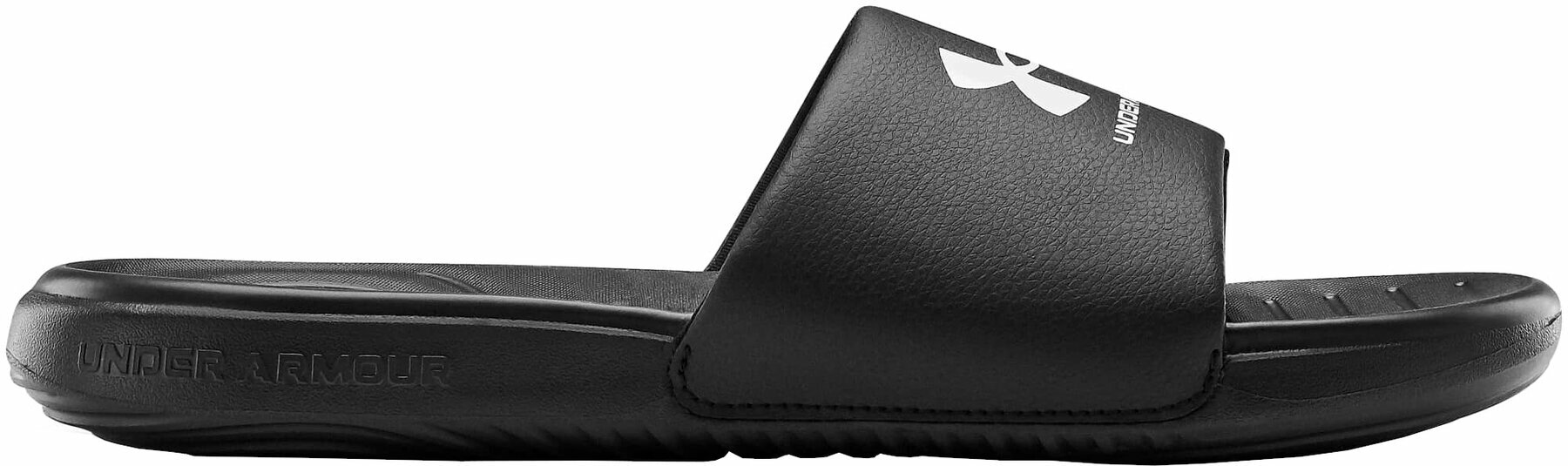 Šľapky Under Armour Men's UA Ansa Fixed Slides Black/White 10 Šľapky