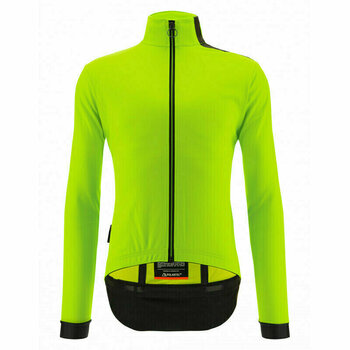 Cycling Jacket, Vest Santini Vega Multi Jacket with Hood Verde Fluo M Jacket - 1