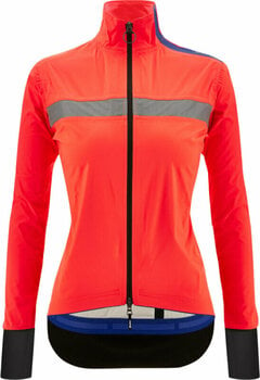 Cycling Jacket, Vest Santini Guard Neo Shell Woman Rain Jacket Granatina S Jacket - 1