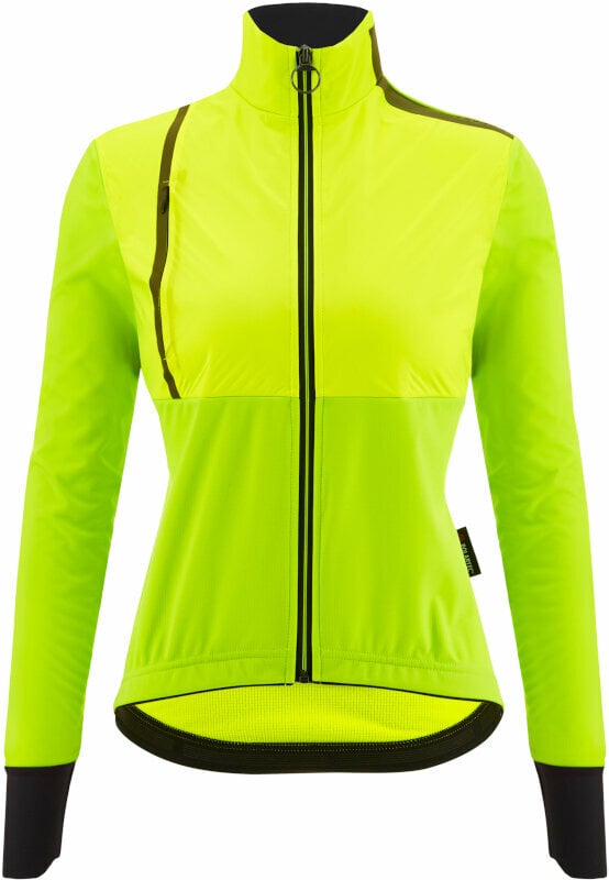 Cycling Jacket, Vest Santini Vega Absolute Woman Jacket Lime M Jacket