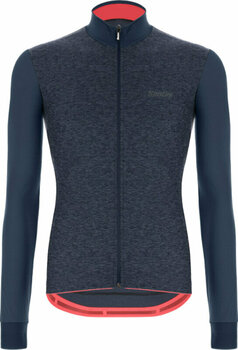 Cycling jersey Santini Colore Puro Long Sleeve Thermal Jersey Jacket Nautica XL - 1