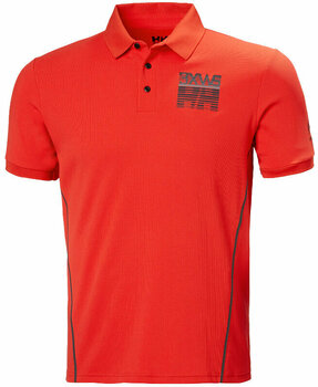 Chemise Helly Hansen HP Racing Polo Chemise Alert Red M - 1
