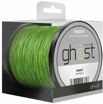 Fiskesnøre Delphin Ghost 8+1 Green 0,23 mm 13,6 kg 300 m - 1