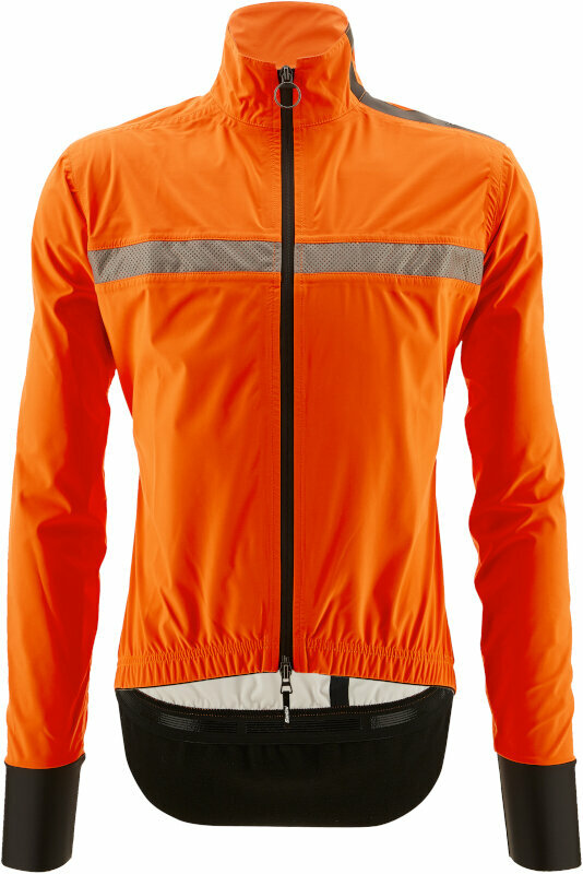 Kerékpár kabát, mellény Santini Guard Neo Shell Rain Jacket Arancio Fluo M Kabát