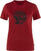 Udendørs T-shirt Fjällräven W Abisko Wool Fox Pomegranate Red/Dark Navy XS Udendørs T-shirt