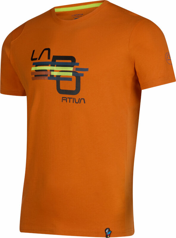 Friluftsliv T-shirt La Sportiva Stripe Cube T-Shirt M Hawaiian Sun M T-shirt