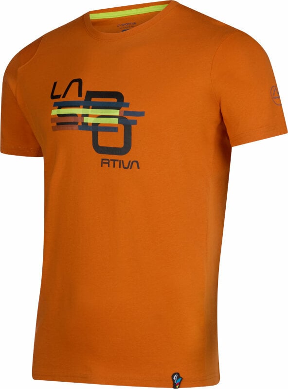Friluftsliv T-shirt La Sportiva Stripe Cube T-Shirt M Hawaiian Sun XL T-shirt