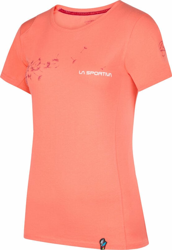 Friluftsliv T-shirt La Sportiva Windy T-Shirt W Flamingo/Velvet S Friluftsliv T-shirt