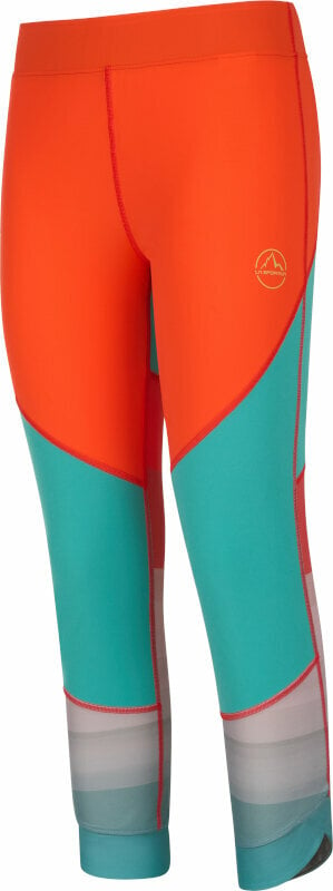 Termounderkläder La Sportiva Sensation Leggings W Cherry Tomato/Lagoon XS Termounderkläder
