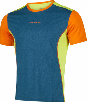 Тениска La Sportiva Tracer T-Shirt M Storm Blue/Lime Punch M Тениска - 1