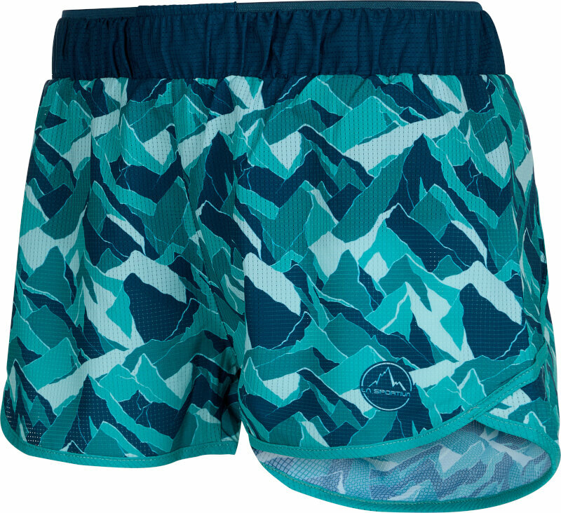 Pantalones cortos para correr La Sportiva Timing Short W Storm Blue/Lagoon S Pantalones cortos para correr