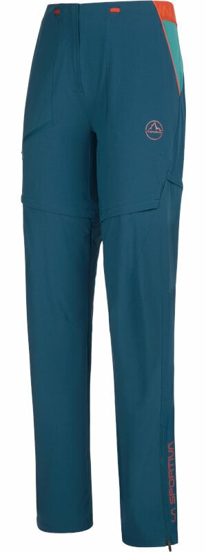 Pantalons outdoor pour La Sportiva Rowan Zip-Off Pant W Storm Blue/Lagoon S Pantalons outdoor pour