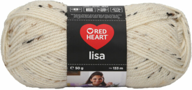 Fil à tricoter Red Heart Lisa 05688 Nature Tweed