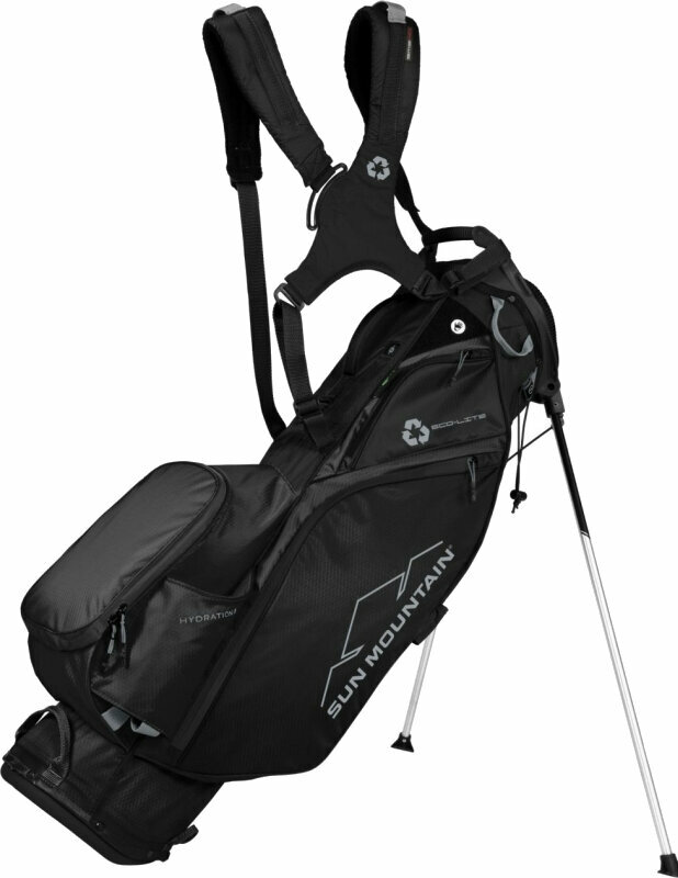 Golftaske Sun Mountain Eco-Lite 4-Way Stand Bag Black Golftaske