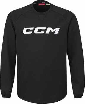 Суичър за хокей CCM Locker Room Fleece Crew SR Black 2XL SR - 1