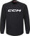 Hokejová mikina CCM Locker Room Fleece Crew SR Black 2XL SR