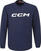 Hokejski pulover CCM Locker Room Fleece Crew SR Navy L SR Hokejski pulover