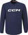 Hokejová mikina CCM Locker Room Fleece Crew YTH Navy L YTH