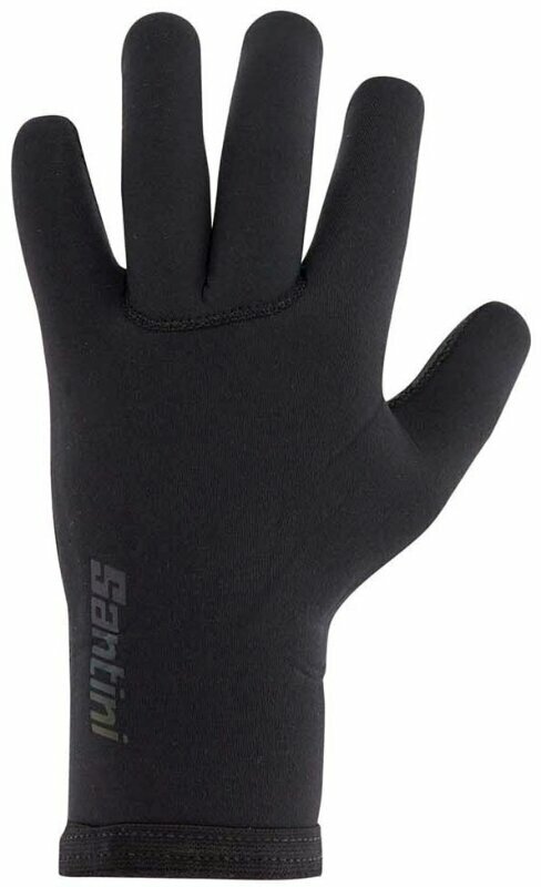 Luvas para bicicletas Santini Shield Gloves Black XL Luvas para bicicletas