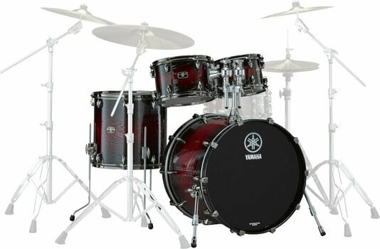 Akustik-Drumset Yamaha LHOROCKUMS Uzukuri Magma Sunburst - 1