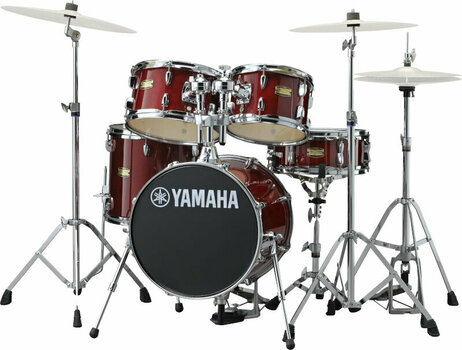 Kinder drumstel Yamaha JK6F5CRSET Kinder drumstel Rood Cranberry Red - 1