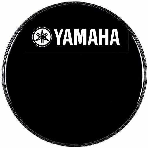 Cabeza de tambor resonante Yamaha P31020YB42223 20" Black Cabeza de tambor resonante