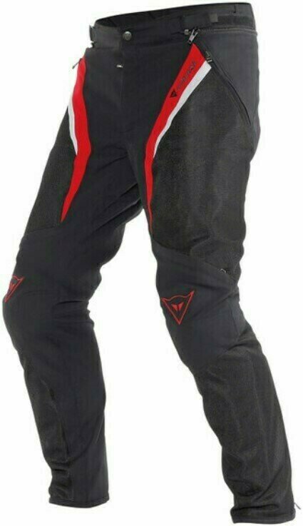 Textilné nohavice Dainese Drake Super Air Black/Red/White 64 Štandard Textilné nohavice