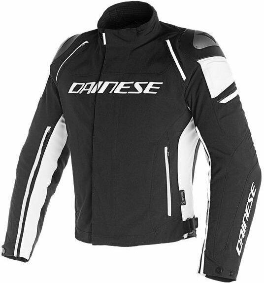 Textiljacke Dainese Racing 3 D-Dry Black/White 64 Textiljacke