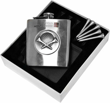 Gift Colin Montgomerie Golfers Hip Flask Set - 1