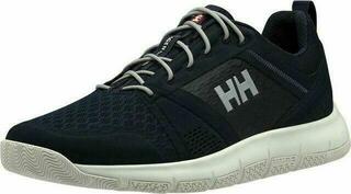 Mens Sailing Shoes Helly Hansen Men's Skagen F-1 Offshore Sailing Navy/Graphite Blue/Off White