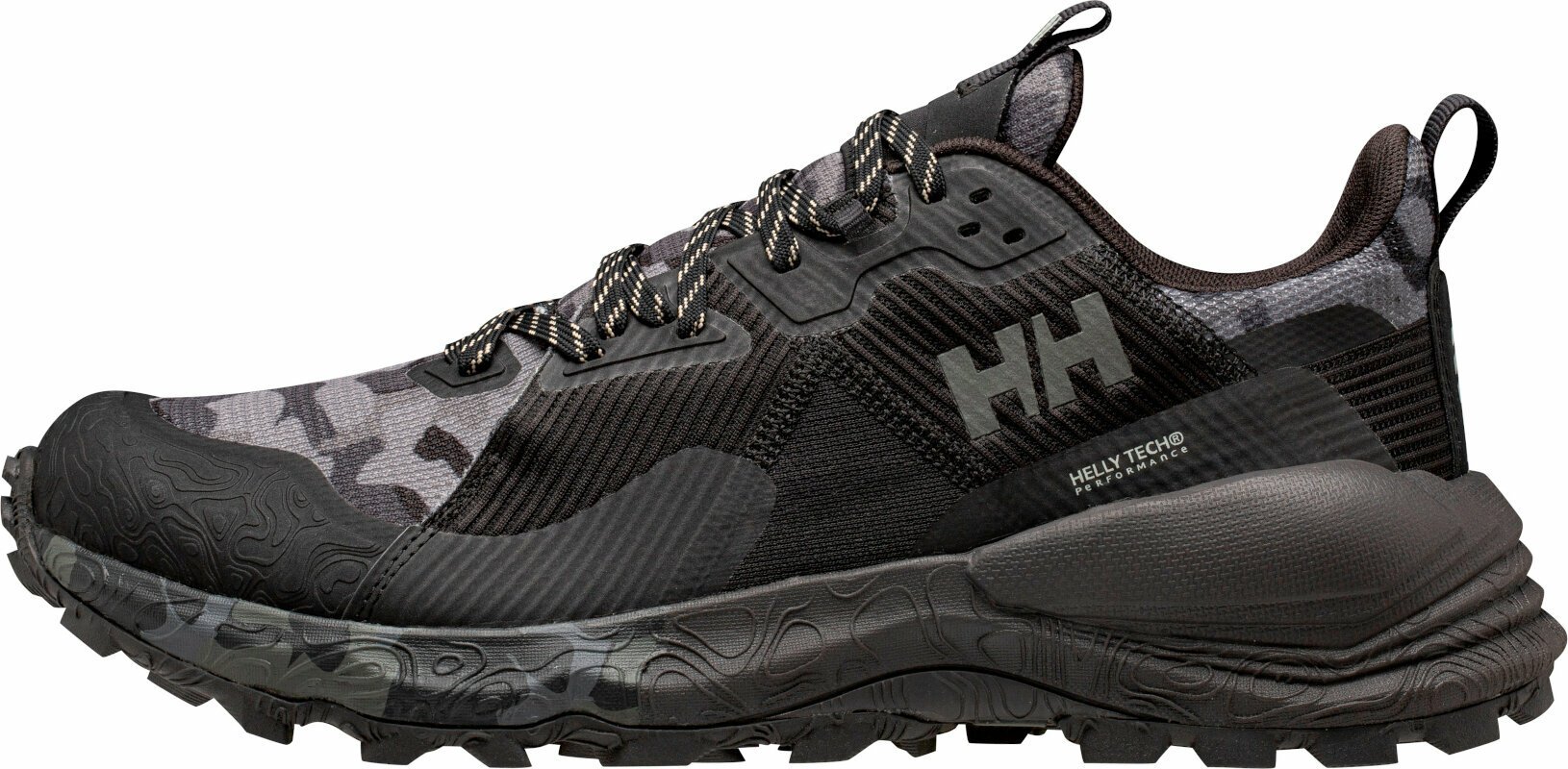 Maastojuoksukengät Helly Hansen Men's Hawk Stapro Trail Running High Top Shoes  Black/Phantom Ebony 41 Maastojuoksukengät