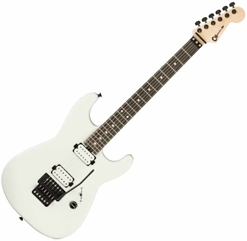 Electric guitar Charvel Jim Root Pro-Mod San Dimas Style 1 HH FR E Satin White