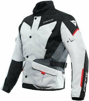 Tekstiljakke Dainese Tempest 3 D-Dry Glacier Gray/Black/Lava Red 62 Tekstiljakke - 1